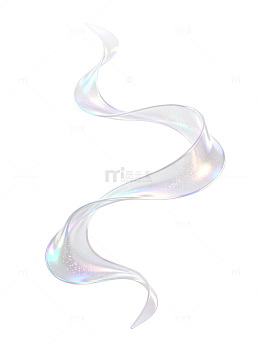 梦幻风流动光带渐变装饰素材