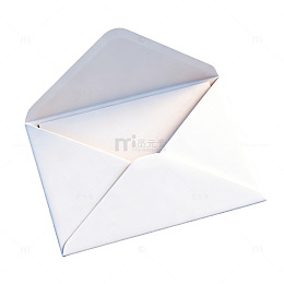 简约风白色信封3D渲染设计素材