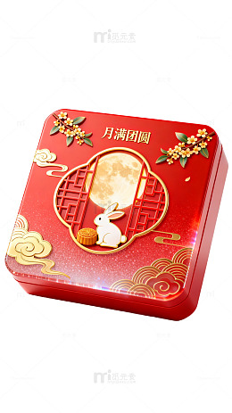 国风中秋月饼礼盒设计素材