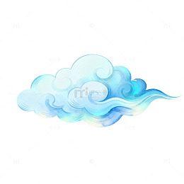 水墨风祥云图案矢量设计素材