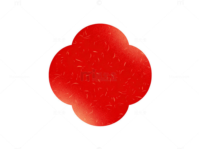 国风红色祥云图案设计素材