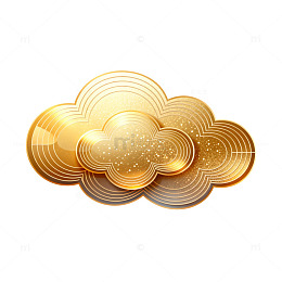 金色祥云传统纹样矢量设计素材