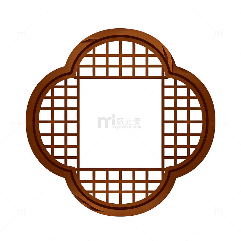 中式古典窗格图案矢量素材