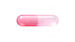 扁平风透明胶囊药品设计素材