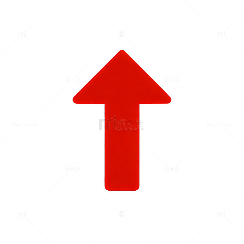 简约风向上箭头图标设计素材