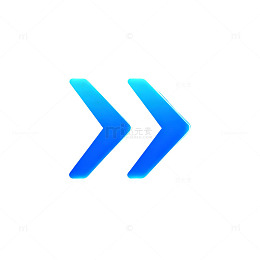 科技风蓝色箭头光效图标设计素材