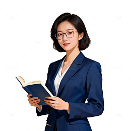 国风教师形象插画设计素材